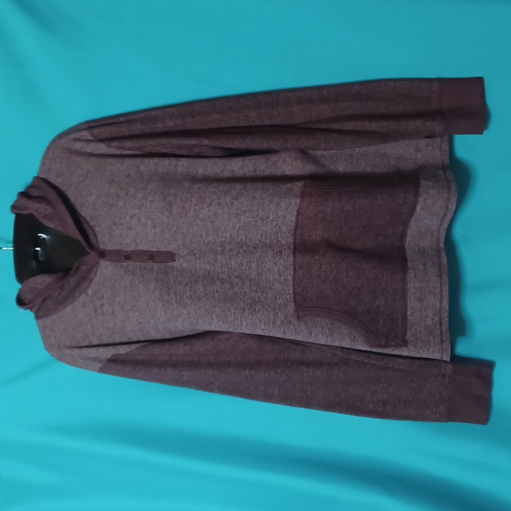 THREADS 4 THOUGHT Mens Brown/Beige Hoodie Sweater. Size L